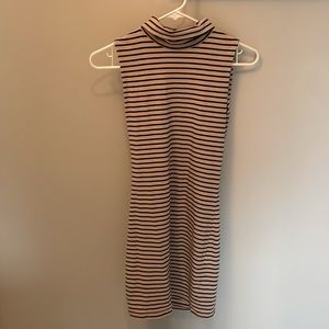 Size Small Striped TurtleNeck Bodycon dress
